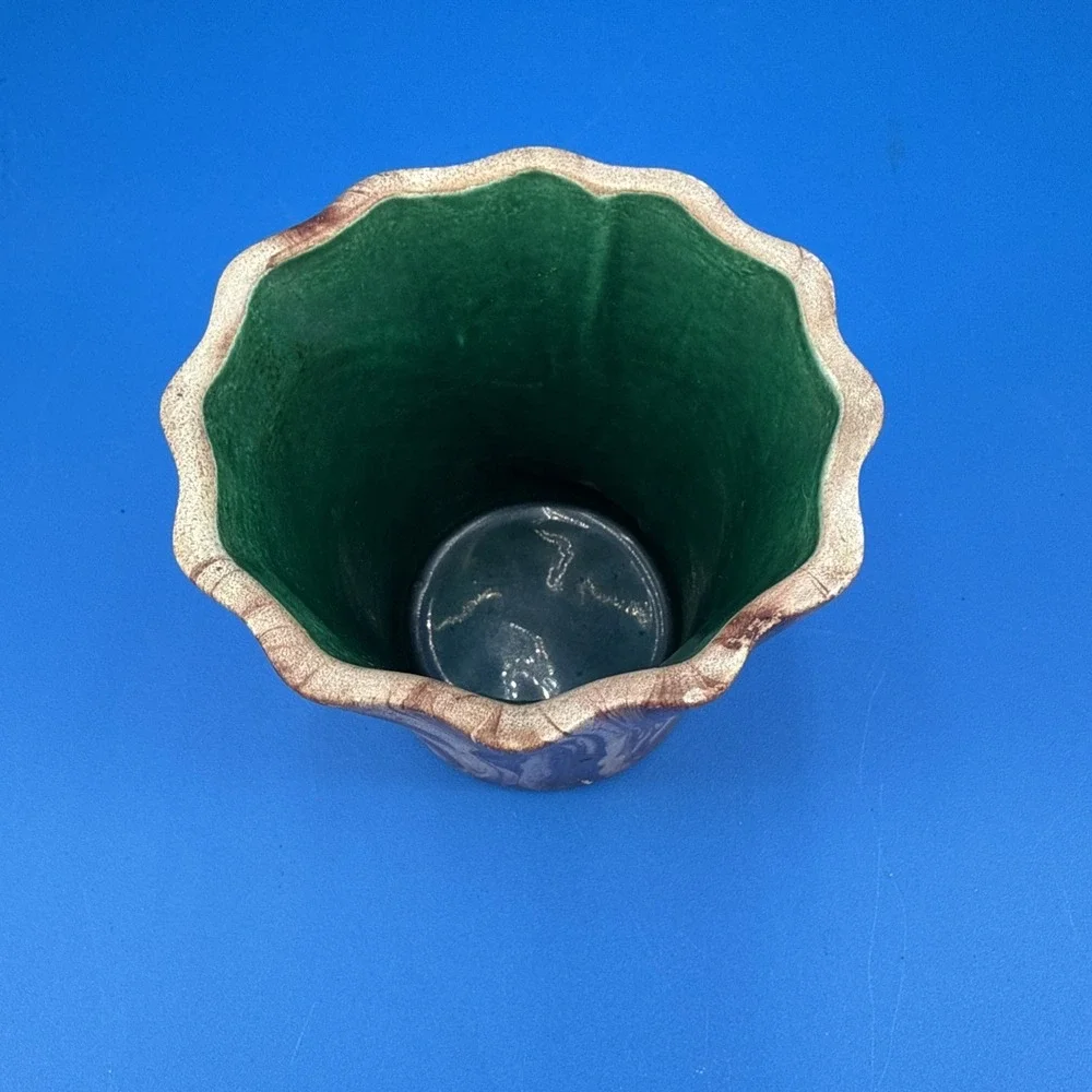 Vtg Midcentury ROMCO Rocky Mountain Pottery Flare Planter
